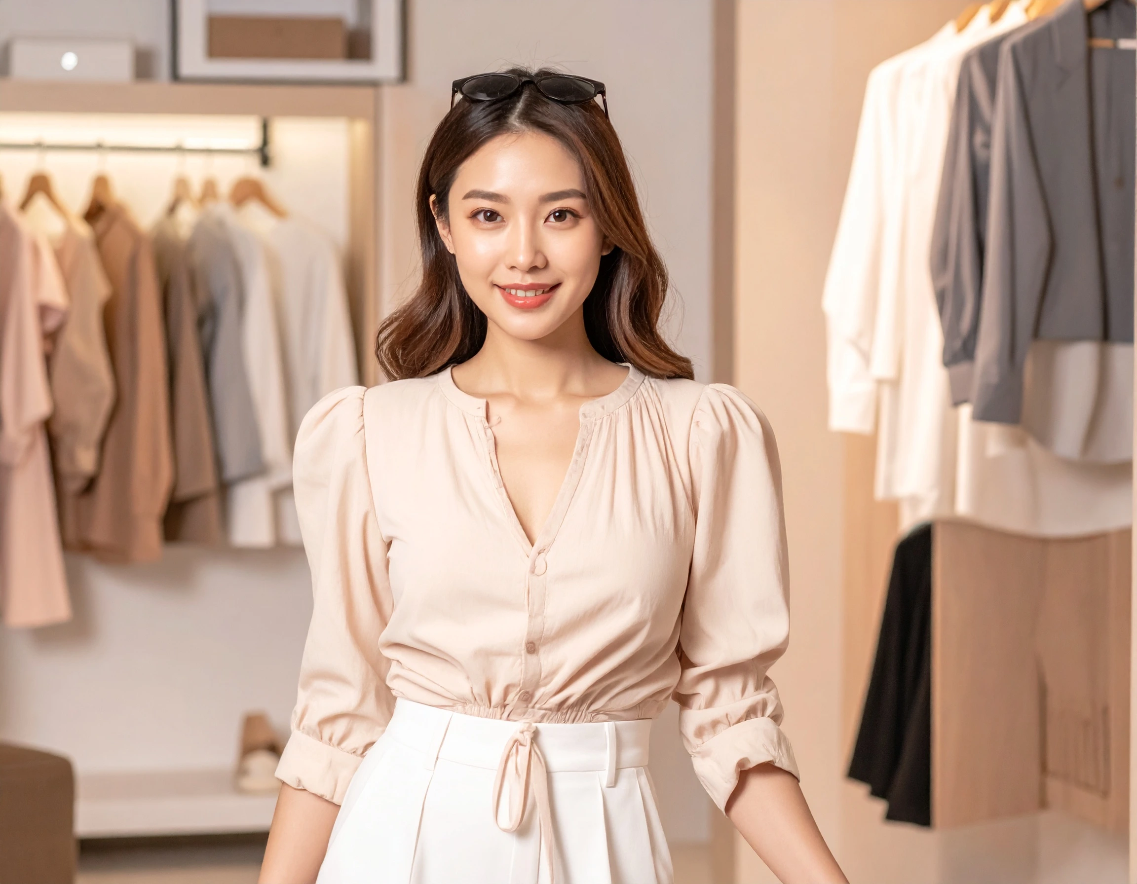 Virtual try on technology showing how clothes, shoes, glasses, and jewelry look on a person in real time