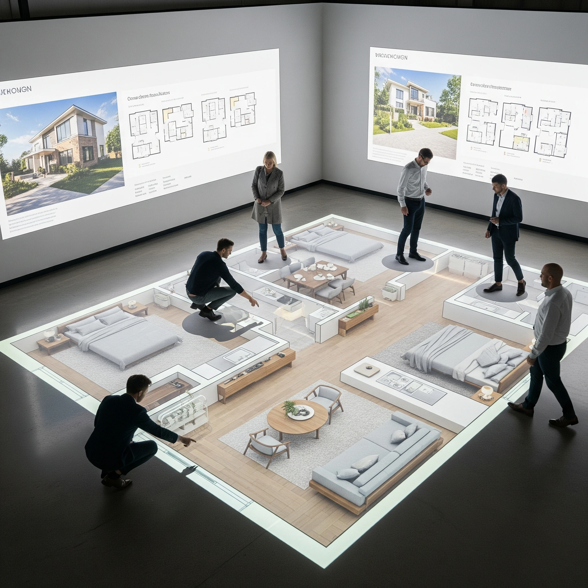 Immersive VR experience setup inside a modern experience center